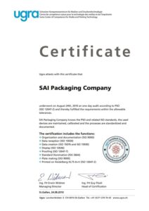 UGRA CERTIFICATE